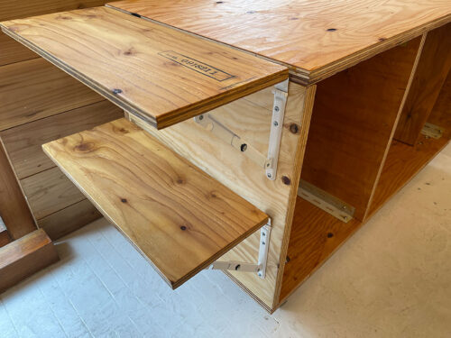 焙煎機台の造作