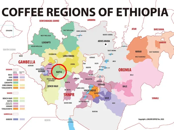 エチオピアのカッファ地方