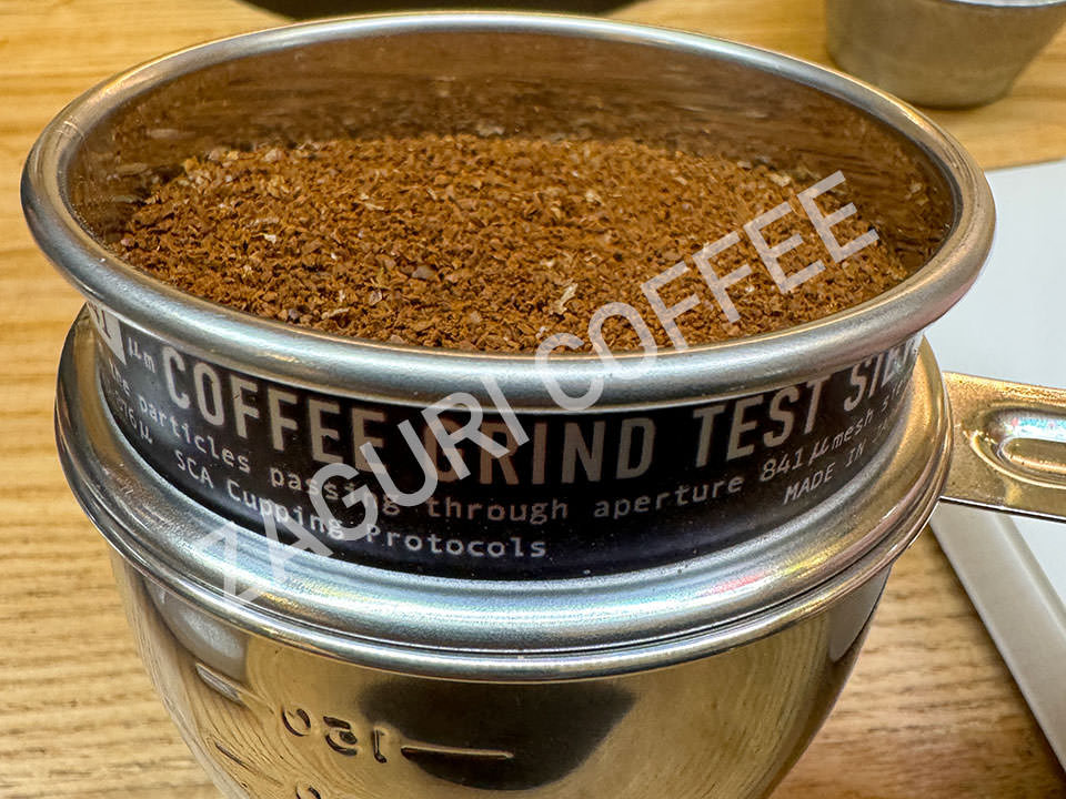 コーヒー豆の挽き目