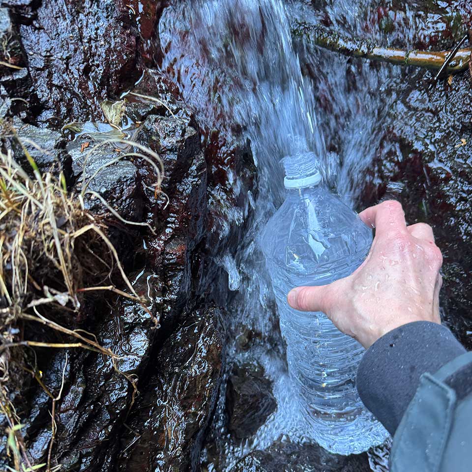 源流での取水