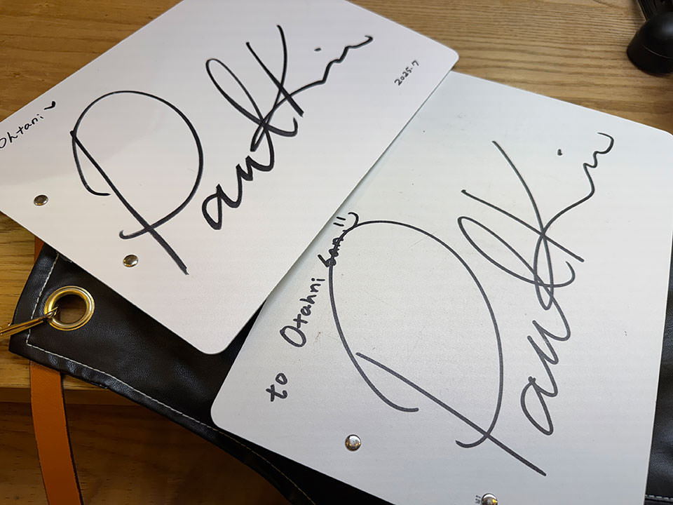 ポール先生からのサイン